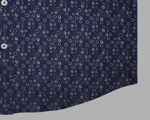 Image of GHPC 100% Cotton Printed Half Sleeves Regular Fit Formal Shirt for Men