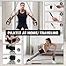 Bbtops Pilates Bar Kit with Resistance Bands, Flexbands Kit Exercise Fitness Equipment for Women & Men Home Gym Yoga, Multifunctional Pilates Bar Full Body Workout Equipment Black