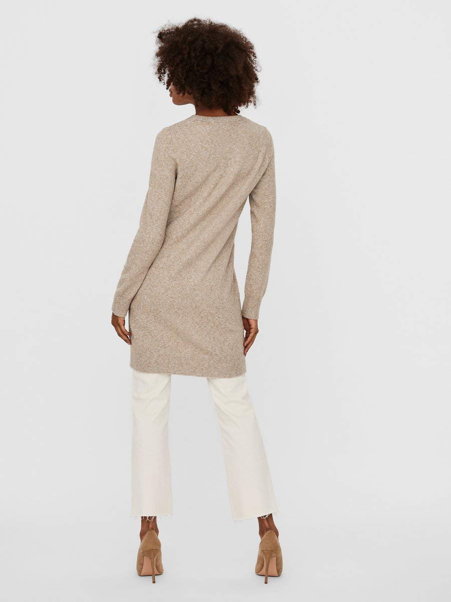 Vero Moda Vmdoffy Ls O-Neck Dress GA Noos Robe Femme
