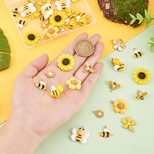 Pendentifs abeille 3D émail pour remplacer vos breloques de bijoux ternies