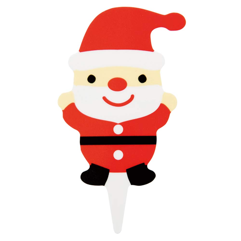 Amazon｜クリスマスケーキピック-ミニサンタ(100枚)｜包装用品