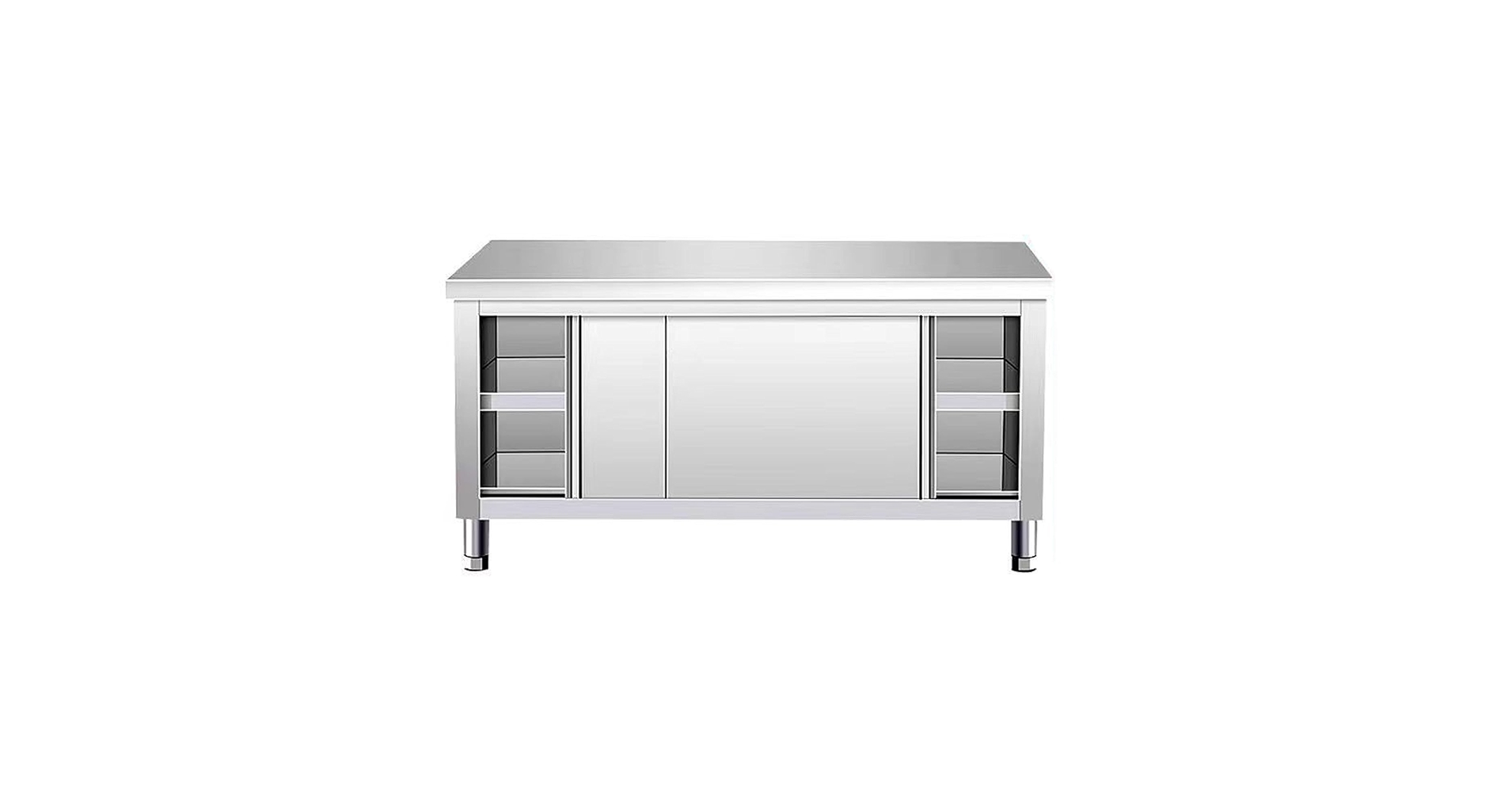M▽業務用 厨房 作業台 棚 戸棚 キャビネット ステンレス (Fe1865) 51mdxKrivDL.jpg_BO30,255,255,