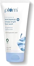 Plum Simply Bright 2% Niacinamide Face Wash with Rice Water | Brightens, Softens & Smoothens Skin | for Oily, Acne Prone, Dry, Normal, Sensitive Skin | Gentle & Non-Drying | for Men & Women | 150ml