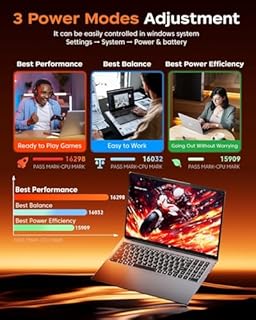 KAIGERR 2026 New Gaming Laptop, 16.0inch Laptop Computer with AMD Ryzen 7 7730U(8C/16T, Up to 4.5GHz), 16GB RAM 512GB NVMe SSD Windows 11 Laptop, Radeon RX Vega 8 Graphics,WiFi 6, Backlit KB
