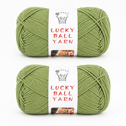Image of 200g Milk Cotton Yarn for Crochet & Amigurumi - Soft Yarn for Sweaters, Hats, Socks & Blankets (Army Green)