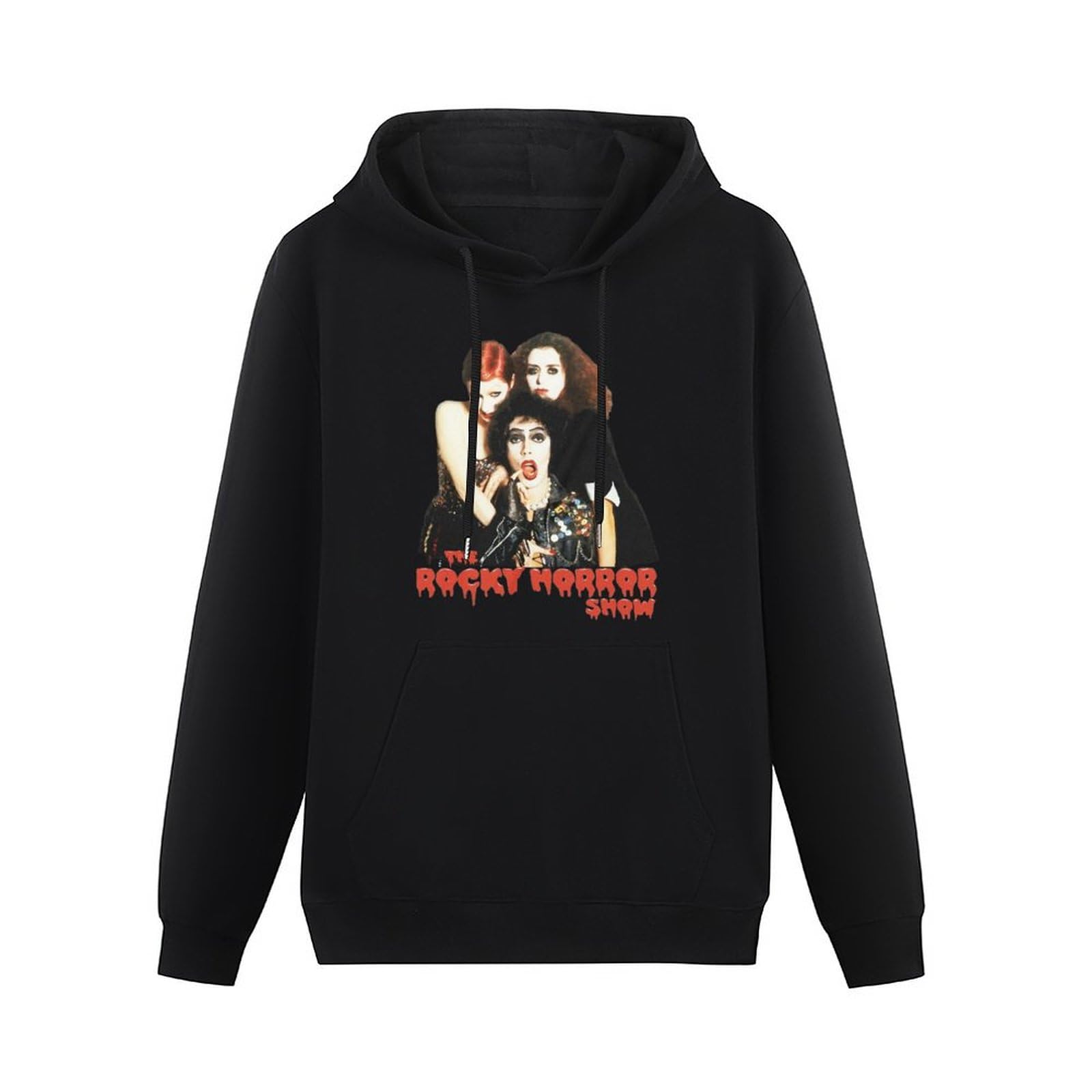 Huachenyu Rocky Horror Picture Show Men's Black Hoodies Unisex Pullover Sweatshirts L