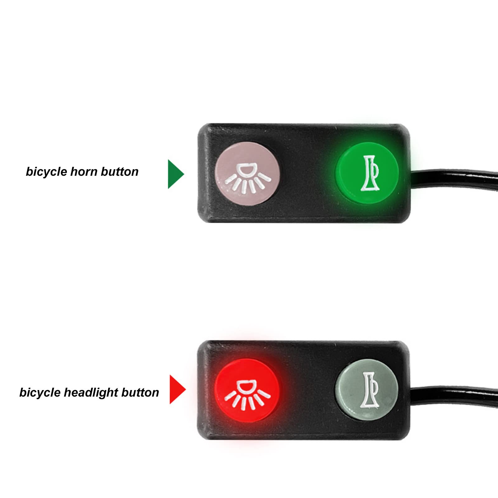 Interrupteur 3-en-1 Pour Guidon De Vélo électrique – Phare, Clignotant, Klaxon – ABS, Installation Facile