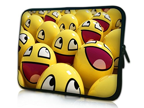 Migliori Portatili Notebook Laptop DELL '17' pollici Laptop Notebook Bag 17 pollici copertura in neoprene per notebook Dell HP MacBook Samsung Apple Toshiba Yellow Smiley