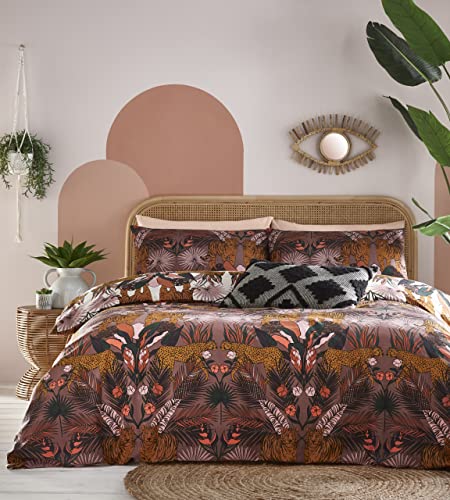 furn. Kaihalu Duvet Cover Set - Super King - Cocoaberry - Image 4