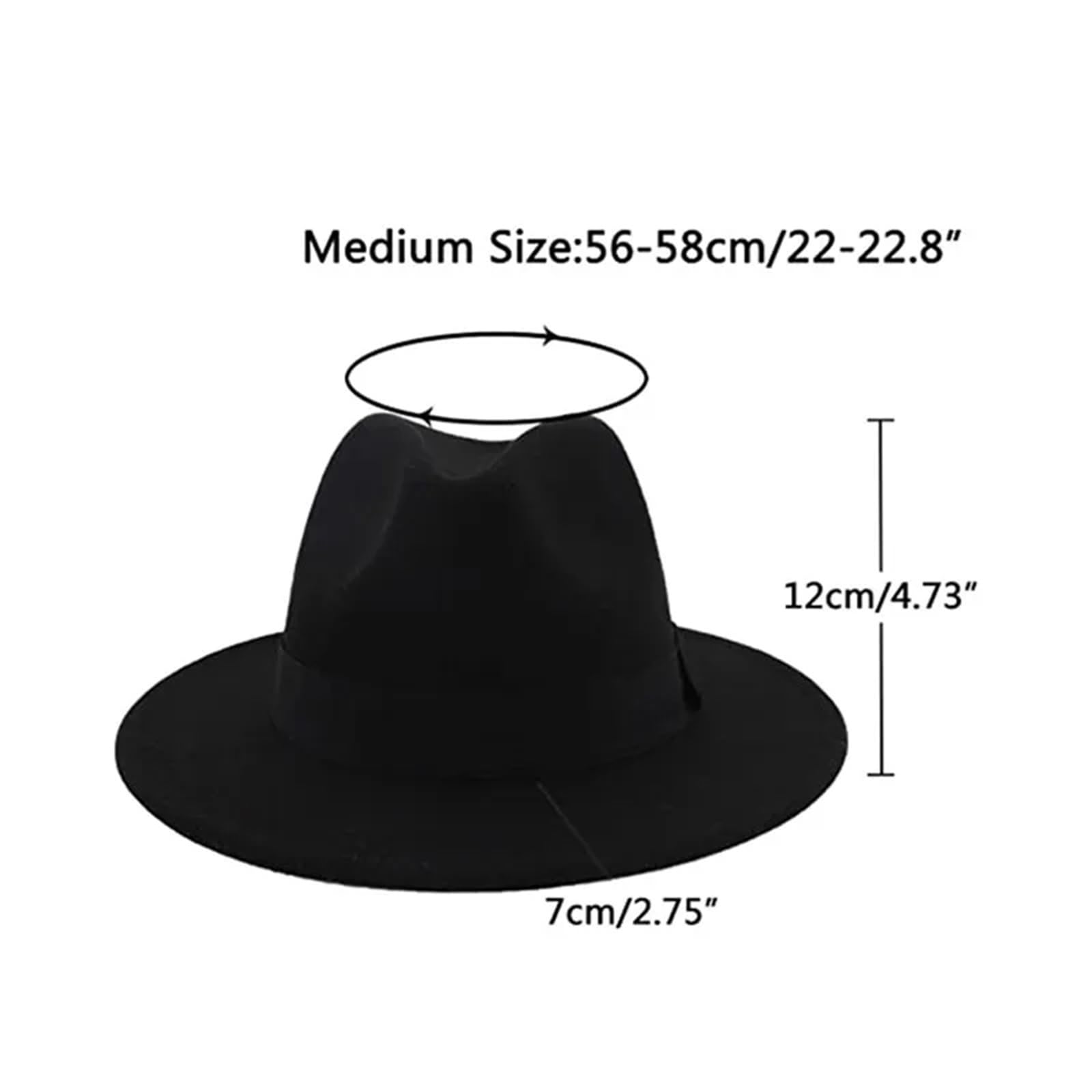 Cappello di Paglia Uomo Cappello Fedora Patchwork Unisex Jazz Cappelli Eleganti Uomo Donna Berretto a Tesa Larga(Color 7)