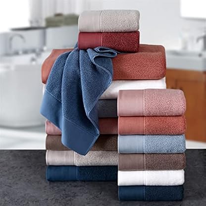 GSZCCZS Handtuch-Badetuch-Set, Geschenkbox, Baumwoll-Badetuch, DREI Sets für Erwachsene, verdicktes weiches Wassertuch (Farbe: B 3PS, Größe: 75 x 34 cm) (B 3ps 75 x 34 cm) – Bild 6