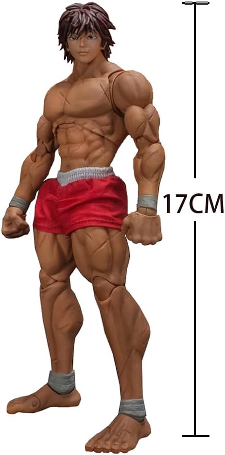 QAHEART 2pcs Hanma Figures Hanma Yujiro Action Figure Yujiro Hanma Fighting Model Statue Ultra-Movable with Changeable Parts Ornaments