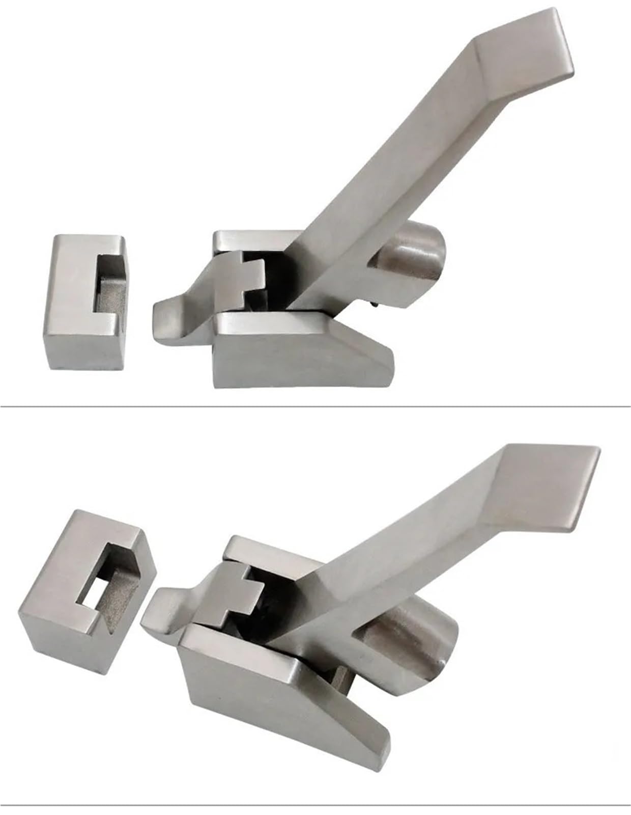 DK615 Edelstahl-Türgriffe for Backofen/Kühlschrank/Schränke/Gefrierschrank, Hebel-Kompressions-Türschloss, 1 Stück(Gold)