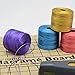 The Beadsmith S-Lon Bead Cord – .5 mm Twisted Nylon Cord for Stringing, 12-Pack, Sand & Sea Mix, TEX210, 77 Yards per Spool