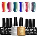 Artikel enthalten:8 x 10ml Gel-Nagellack( 6 x Farbe nagellack gel + 1xÜberlack +1x Unterlack );