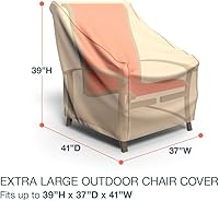 Vista 2 de StormBlock™ Funda para silla de patio, extra grande, color bronceado, P1W04TNNW2