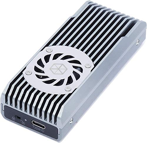 ICY BOX Type-C M.2 SSD NVMe Enclosure with Massive Smart Cooling Fan