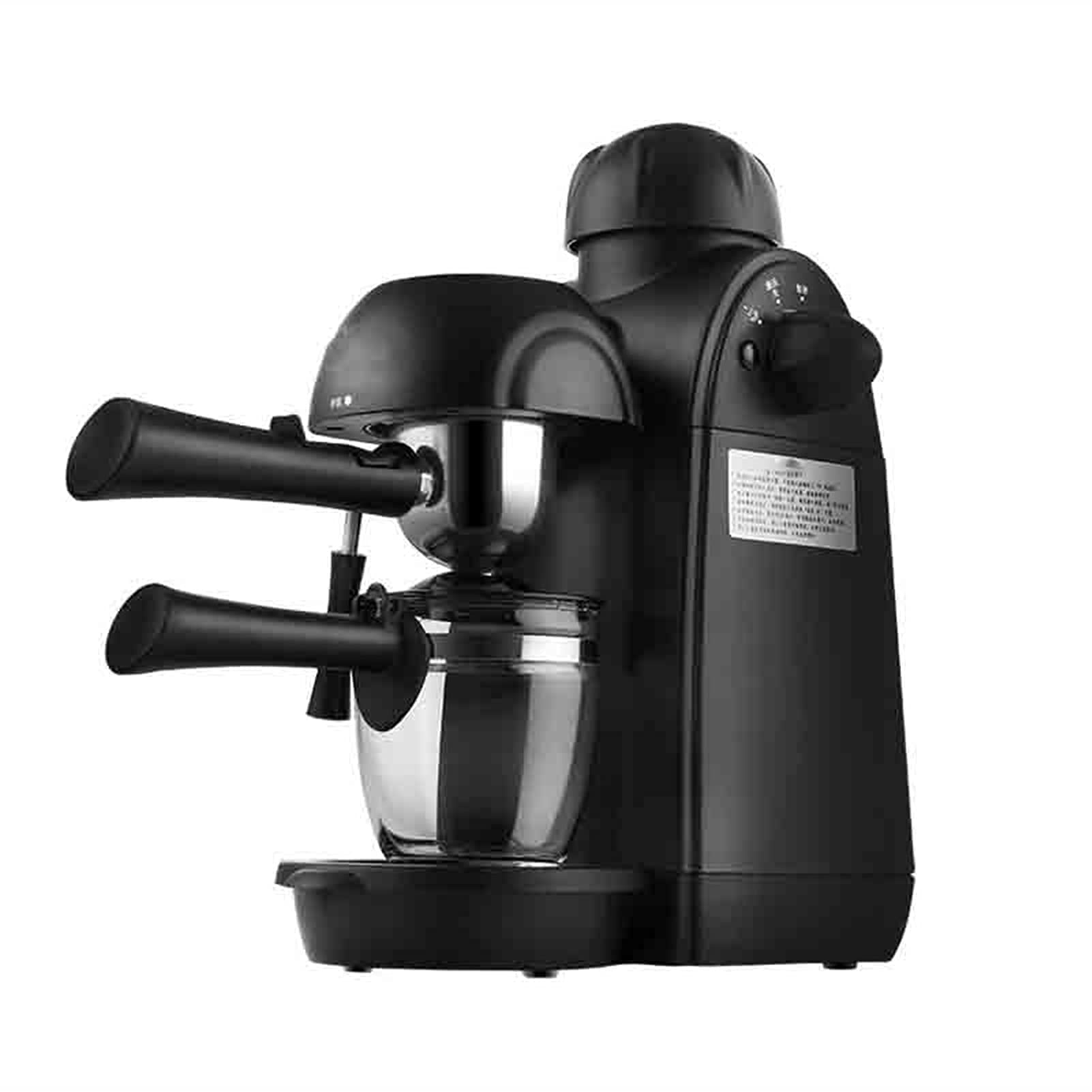 Macchina da caffè Macchina da caffè americano Macchina da caffè programmabile Mini espresso con schiuma di latte a vapore Adatto per la preparazione del caffè (Colore : Nero, Dimensioni : Taglia