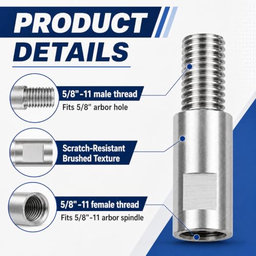 Image of Airway Buff Extender, Airway Buffing Wheel Extension Shaft,5 /8 inch-11 Thread