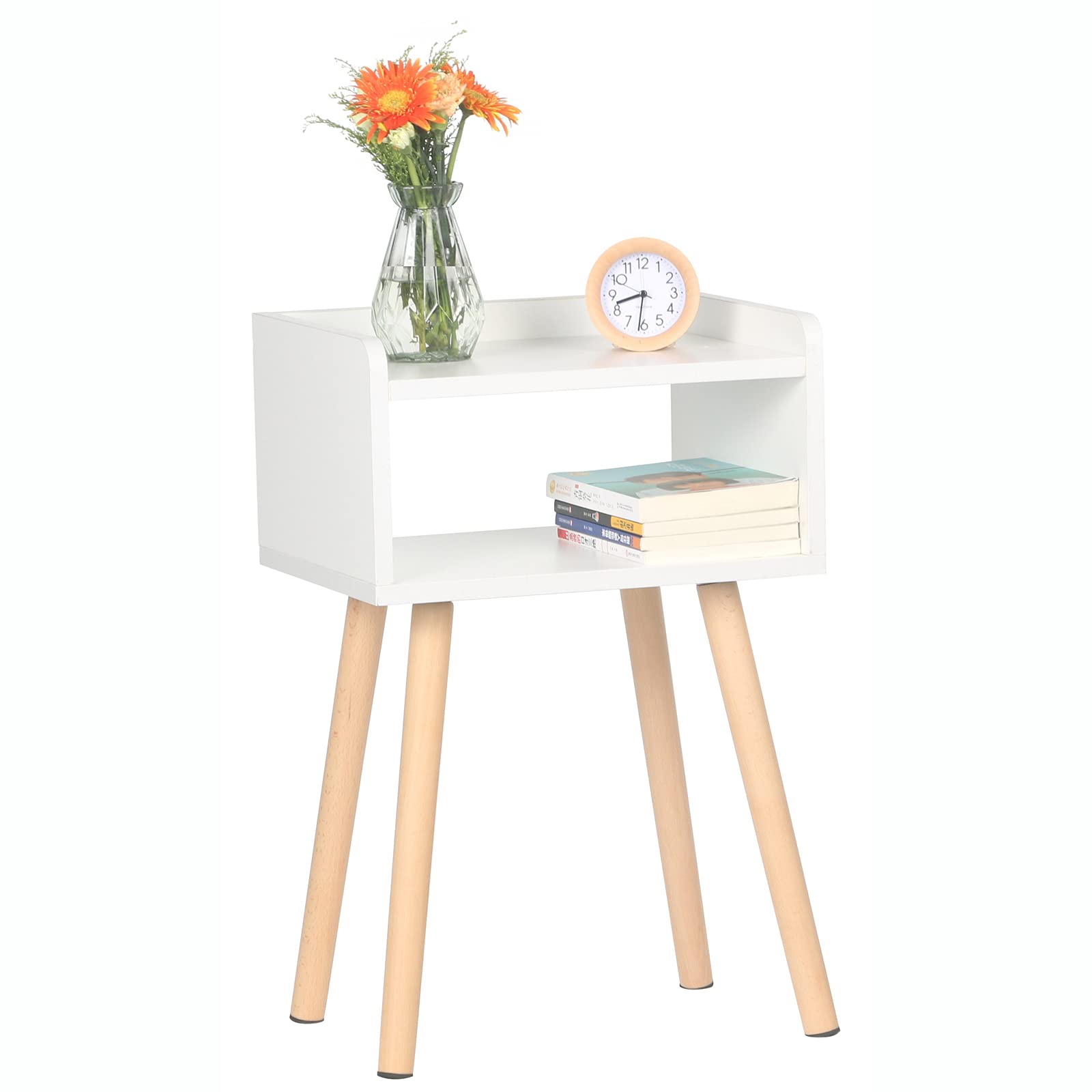 Buy exilotWhite Nightstand, Modern Bedside Tables, Wooden End Table for