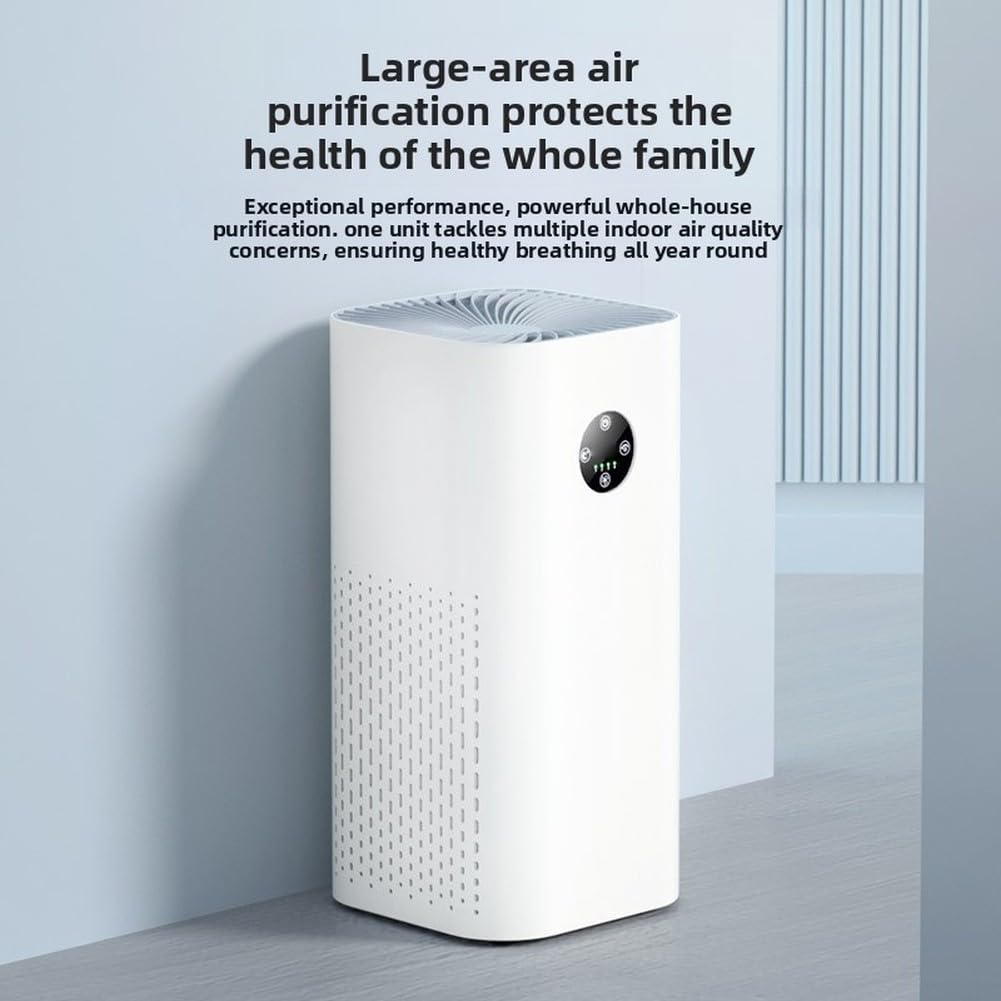 Purificatore d'aria per animali domestici, sistema di filtrazione a 4 stadi con pre-filtro lavabile per la casa, funzionamento silenzioso per rimuovere peli e odori