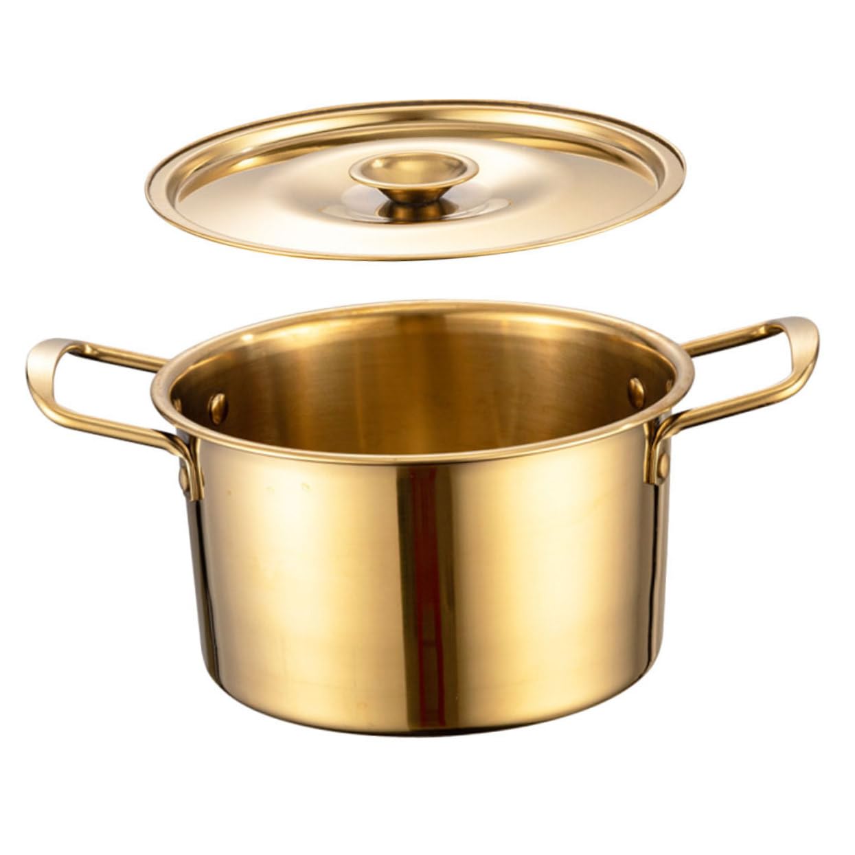 CIYODO Korean Noodle Pot Ramen Pot with Lid Kitchen Stew and Soup for and Optimal Heat Transfer