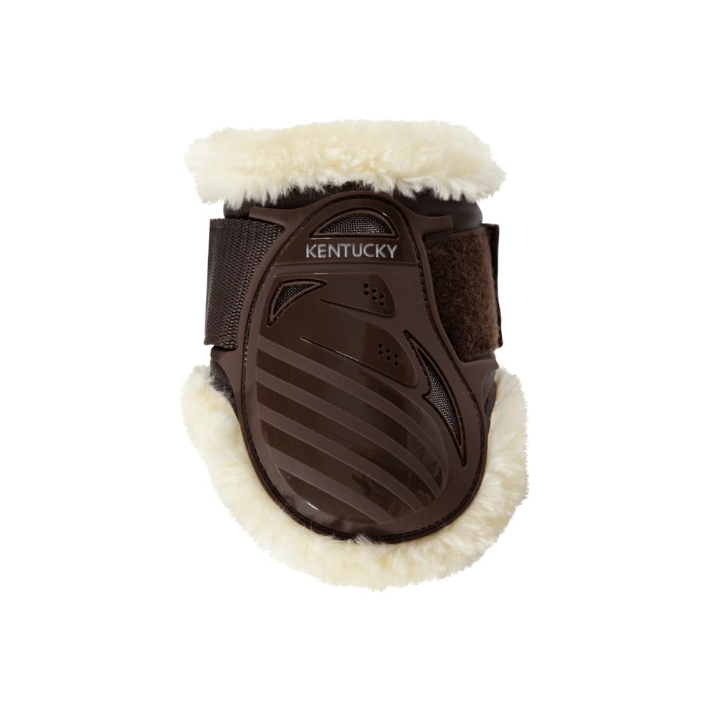 Kentucky - Vegan Sheepskin Young Caballo Fetlock Boots - Brown - Talla XS
