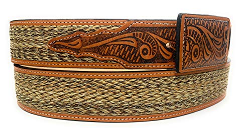 Men's Authentic Charro Belt, Cinto Vaquero, Men's Western Rodeo Belt (40)2
