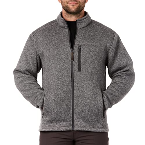 Smith's Workwear Men's Sherpa Lined Sweater Fleece Jacket
