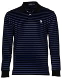 Polo Ralph Lauren Men's Interlock MED-FIT LS Polo Shirt Stripe