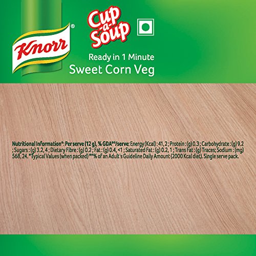 Image of Knorr Instant Sweet Corn Cup A Soup 9.5g / 10g (Weight May Vary) (Pack of 6)