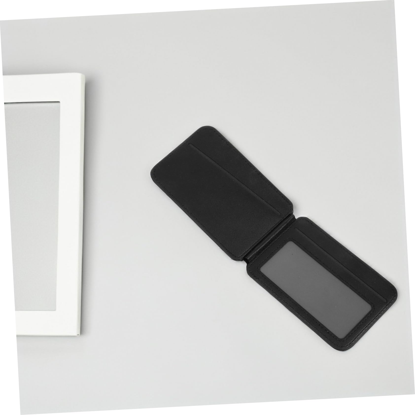 Happyyami Supporto Magnetico per Telefono Porta Carte Supporto Pieghevole per Cellulare Custodia in Pu per Schede e Documenti Base Magnetica per Telefono