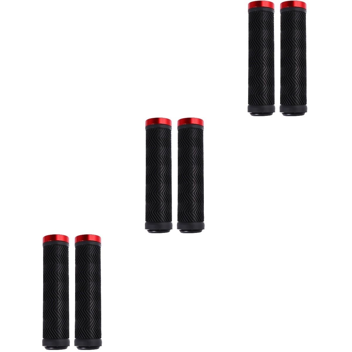 VANZACK 6stücke Ergonomische Fahrradlenkergriffe Rutschfeste Handgriffe Für Mountainbikes Für Komfortables Fahren Und Sicheren Halt Robuste Und Langlebige Konstruktion Perfekter Ersatz
