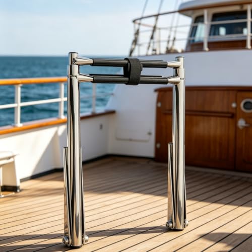 Escalera plegable para barco de acero inoxidable miniatura 5