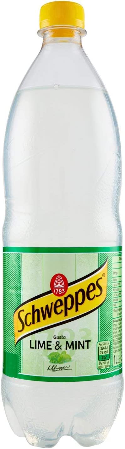Schweppes Lime & Mint Bebidas carbonatadas con zumo de lima PET 1 Lt