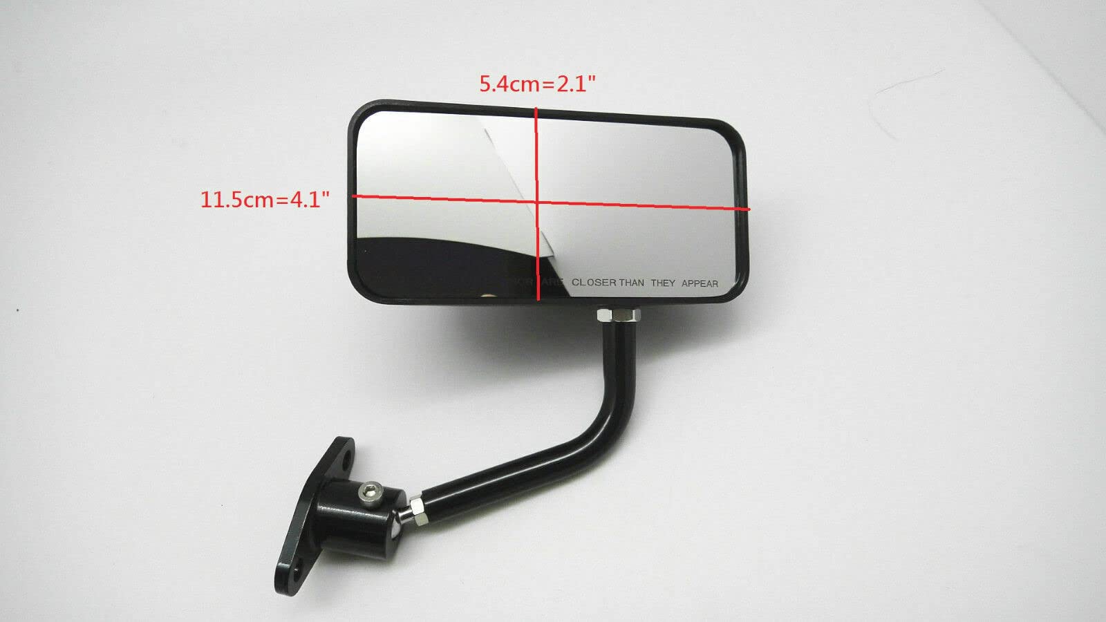 Specchietti Laterali Piccoli da Gara in Look Carbonio Auto/Moto Tipo F1, Coppia Lato Destro+Sinistro