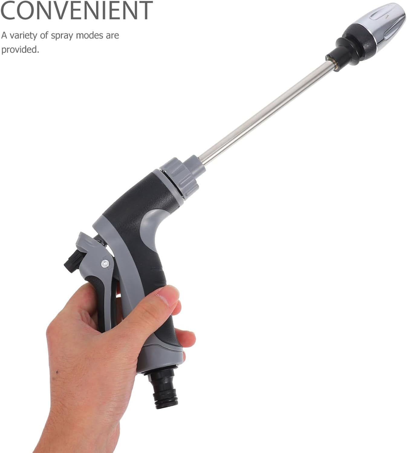 High Pressure Car Washer Sprayer Nozzle with Stainless Steel and Abs Construction, Wear Resistant Design, Versatile Applications for Garden and Floor Cleaning