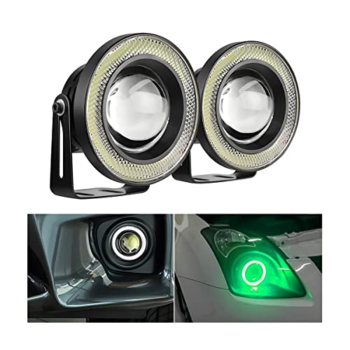 Lente Transparente De 30 W De Alta Potencia LED DRL De Conducción Antiniebla Kit Con Anillo De Luz LED Compatible Con Ford Mustang GT 2005 – 2009 Rejilla De Conducción Halo DRL