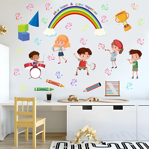Vinilos infantiles educativos con mensaje y diseño multicolor miniatura 3