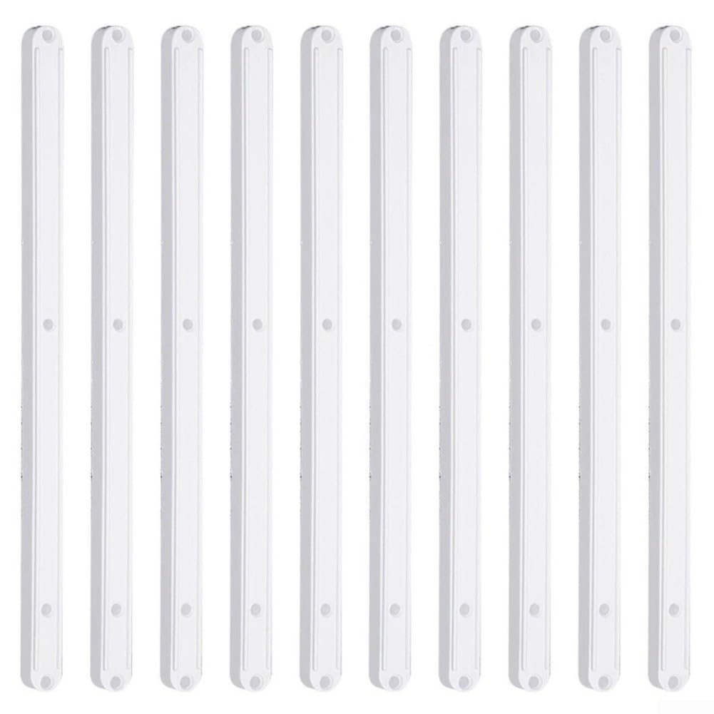 Alanmoship 10Pcs Plastic Drawer Slides Replacement Set 298mm Draw Rail Runners Providing Smooth and Quiet Drawer Operation (White)