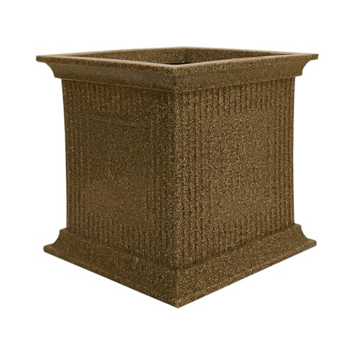 Image of Harshdeep Tulsi Plant Pot - Indoor Outdoor Home Balcony Window Garden Decorative UV Resistant 12 Inch Light Weight Roto Pot (Sand Stone)