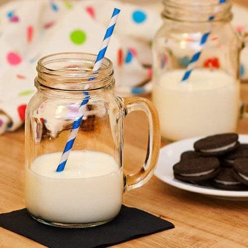 Iced Coffee Cups, Bubble Tea Beaker, Overnight Oats Mug, Home Made Glass Preserving Jar, Drinking Glass, 500 ml, Set of 2 - Image 5