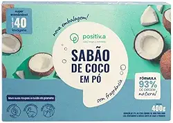 Sabão De Coco em Pó Hipoalergênico 400g - Positiv.a