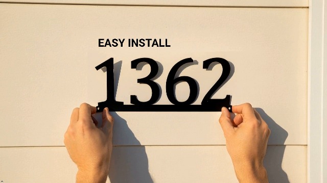 Amazon.com: Personalized Metal Horizontal House Numbers for