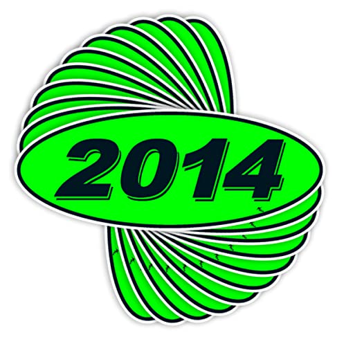 Versa Tags 2014 Oval Year Stickers