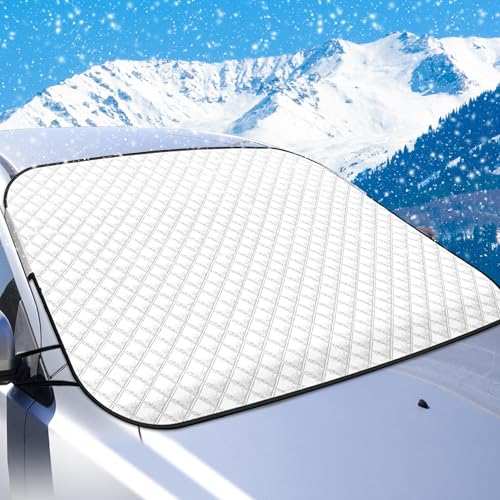 Frontscheibenabdeckung Winter, Ultra-Dick Auto Windschutzscheiben Abdeckung