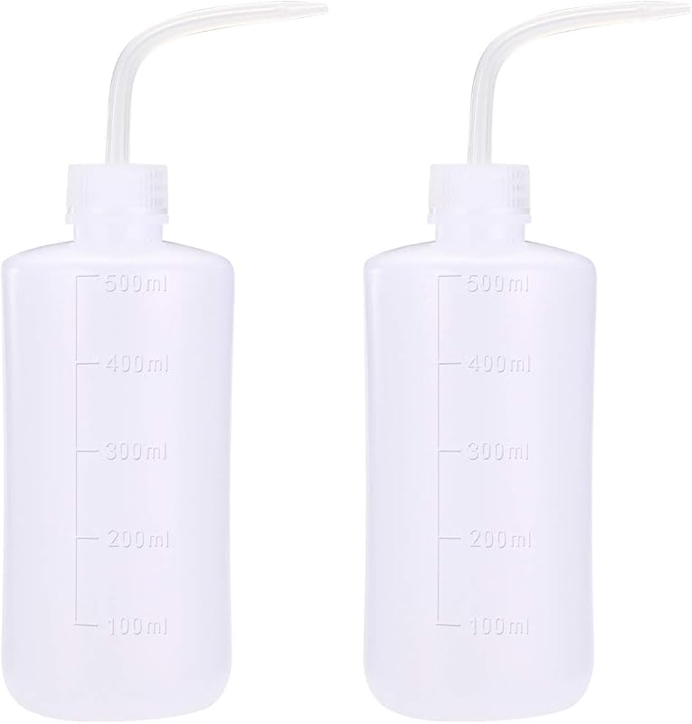 new star tattoo Frasco flexível de compressão para solução de limpeza, verde, 500 mL, pacote com 2