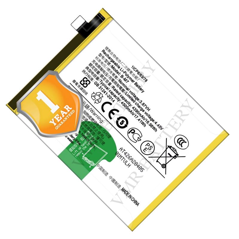 Image of Original B-M7 Battery Compatible for Vivo S6 5G (V1962A, V1962BA) - (4500mAh) - 1 Year Warranty X2