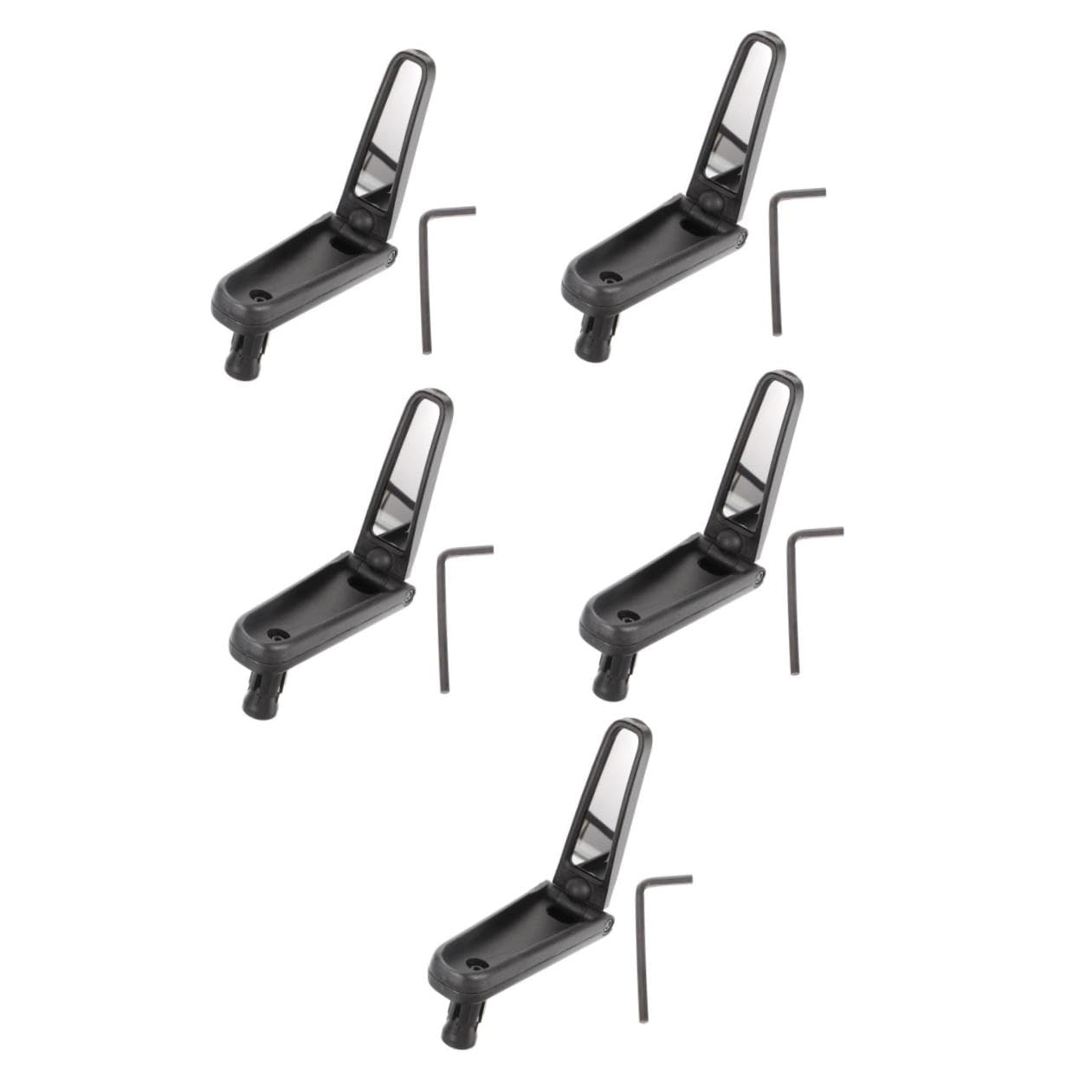 TOYANDONA 5 Pièces Rétroviseur de Vélo Réglable et Miroir de Guidon pour Cyclisme Extérieur Installation Facile et Sécurisé pour Vélo de Route et Électrique