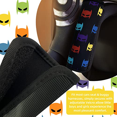 Image of Seat Belt Cover for Kids, Seat Belt Pad for Boys Girls, Car Seat Straps Shoulder Pads for Kids, Kid's Seat Belt Cushion, Shoulder Strap Pad, 1 Piece （MASK）